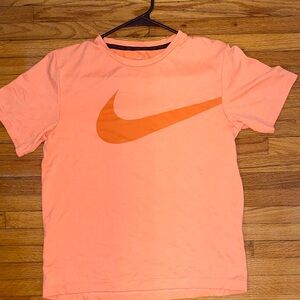Orange Nike Athletic Shirt Short Sleeve